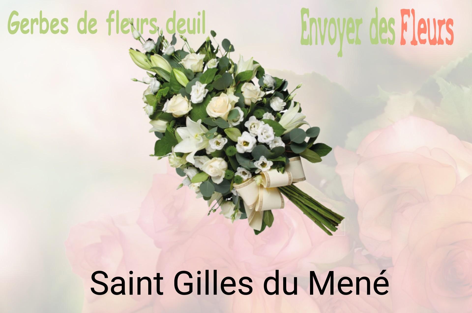 Gerbe de fleurs de deuil livrée à Saint-Gilles-du-Mené
